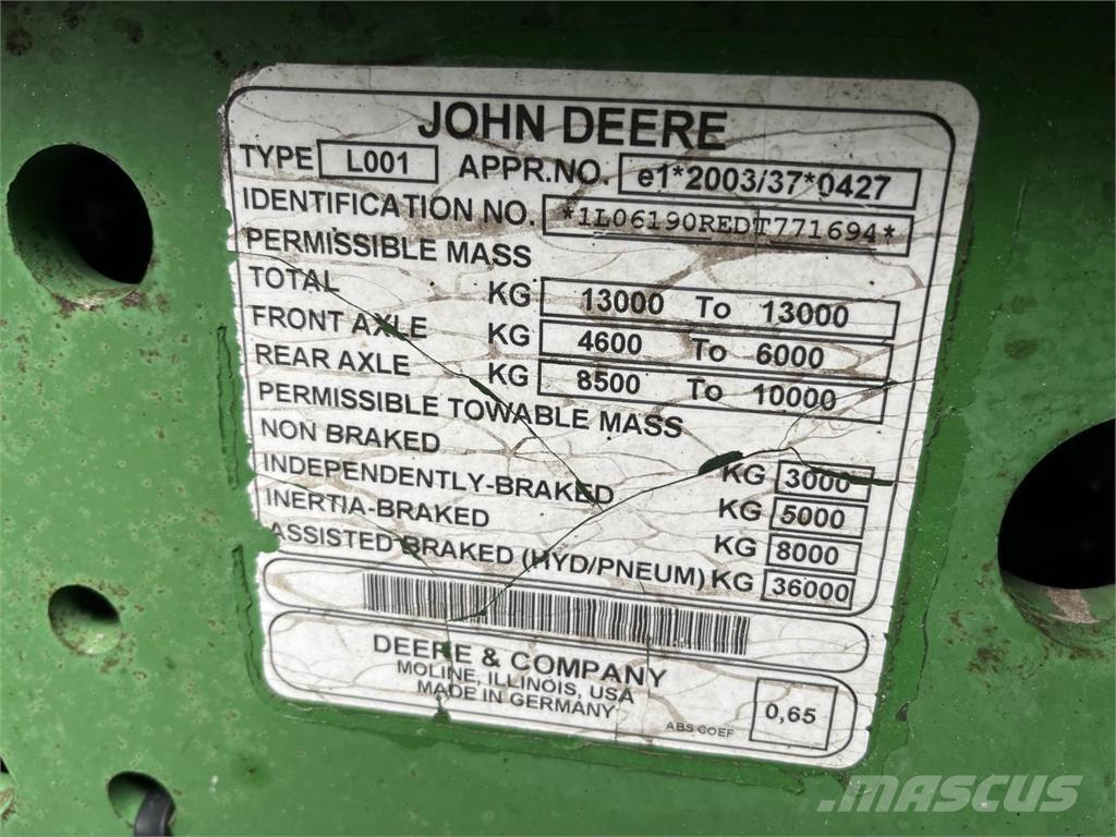 John Deere 6190R Traktorji
