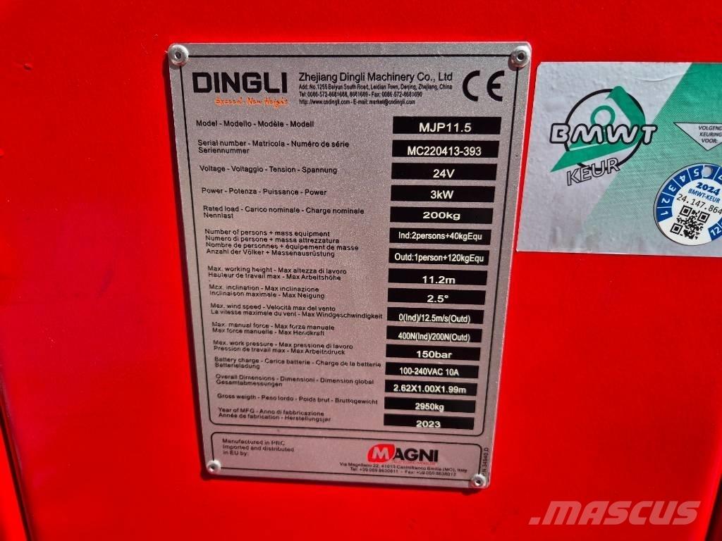 Magni MJP 11.5 Zglobne dvižne ploščadi