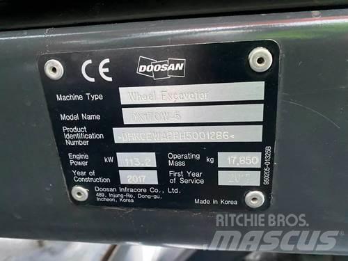 Doosan DX170W-5 Bagri na kolesih