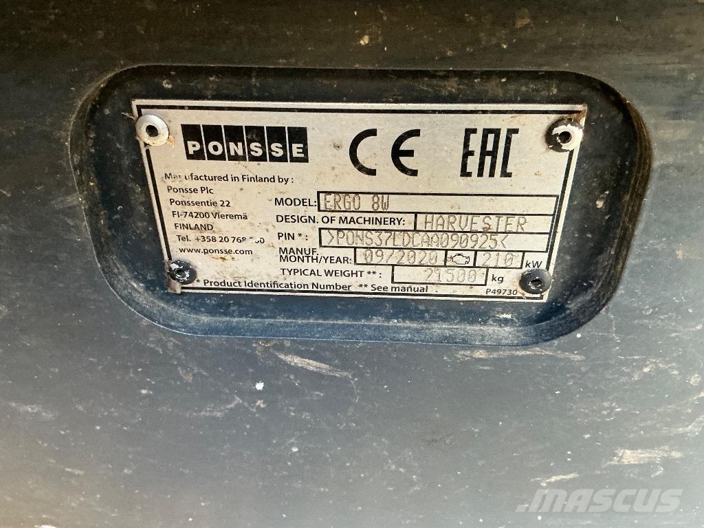 Ponsse ERGO 8W Harvesterji