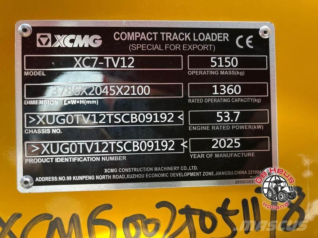 XCMG XC7-TV12 Kolesni nakladalci