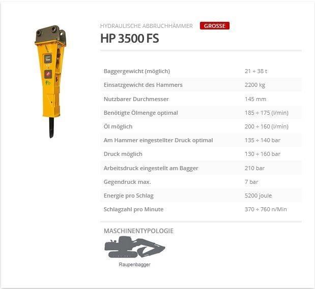 Indeco HP 3500 FS Kladiva