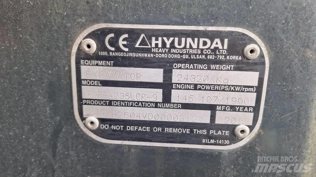 Hyundai 235 LCR-9 Bagri goseničarji