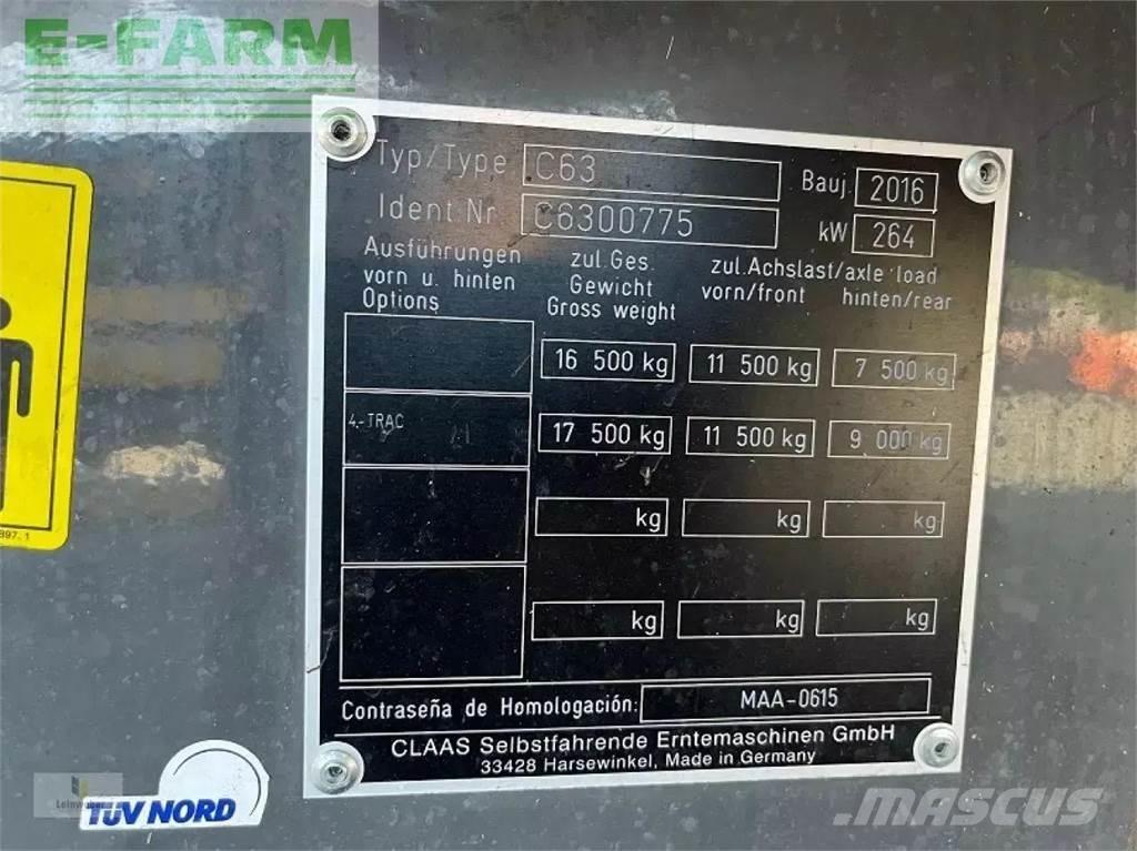CLAAS lexion 630 Kombajni