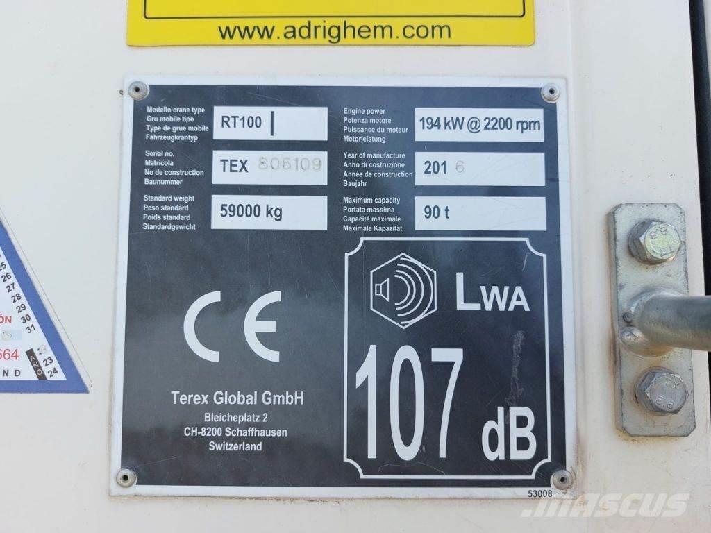 Terex RT100 Avtodvigala