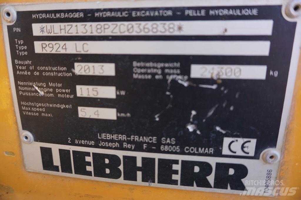 Liebherr R 924 LC Bagri goseničarji
