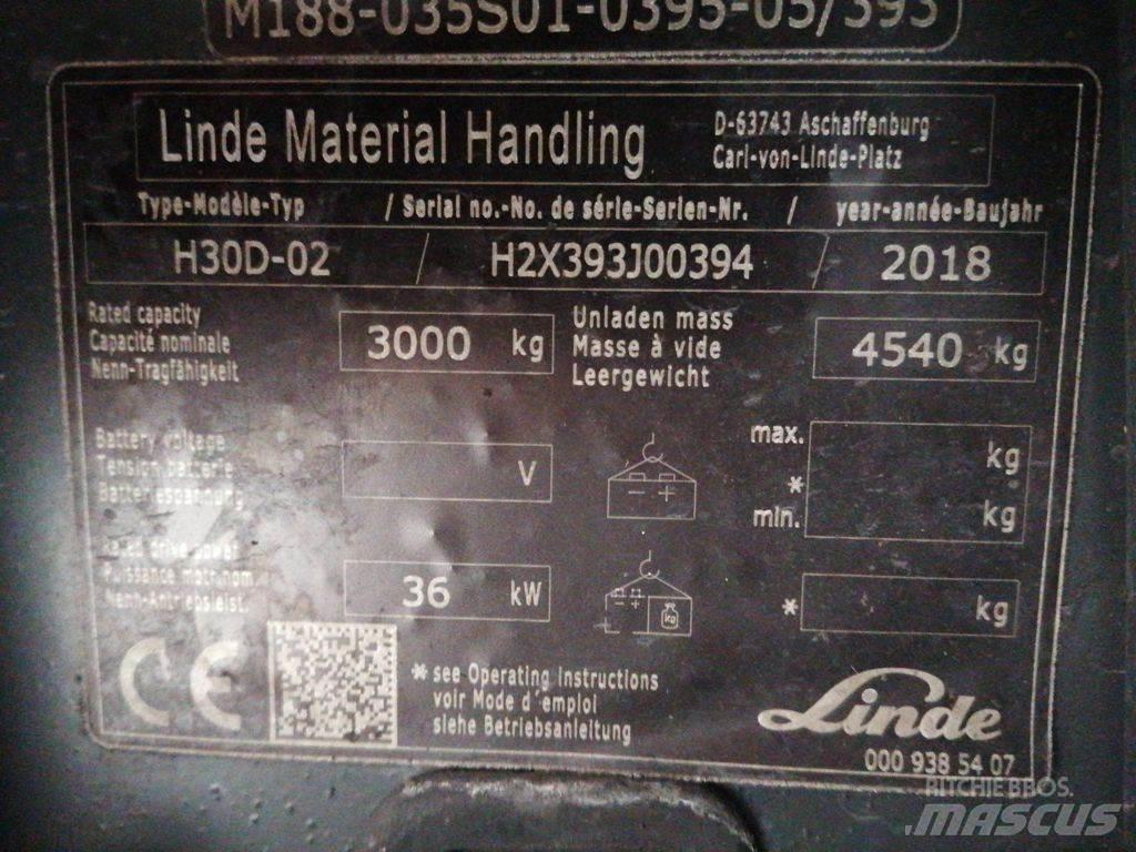 Linde H30D-02 Dizelski viličarji