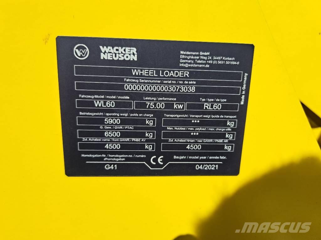 Wacker Neuson WL60 Kolesni nakladalci