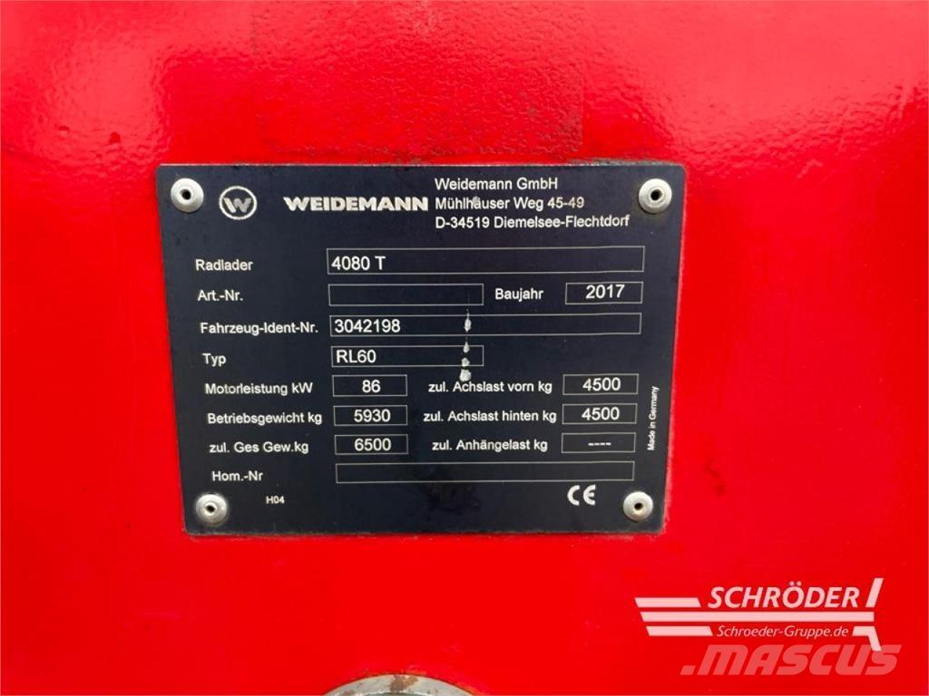 Weidemann 4080 T Kolesni nakladalci