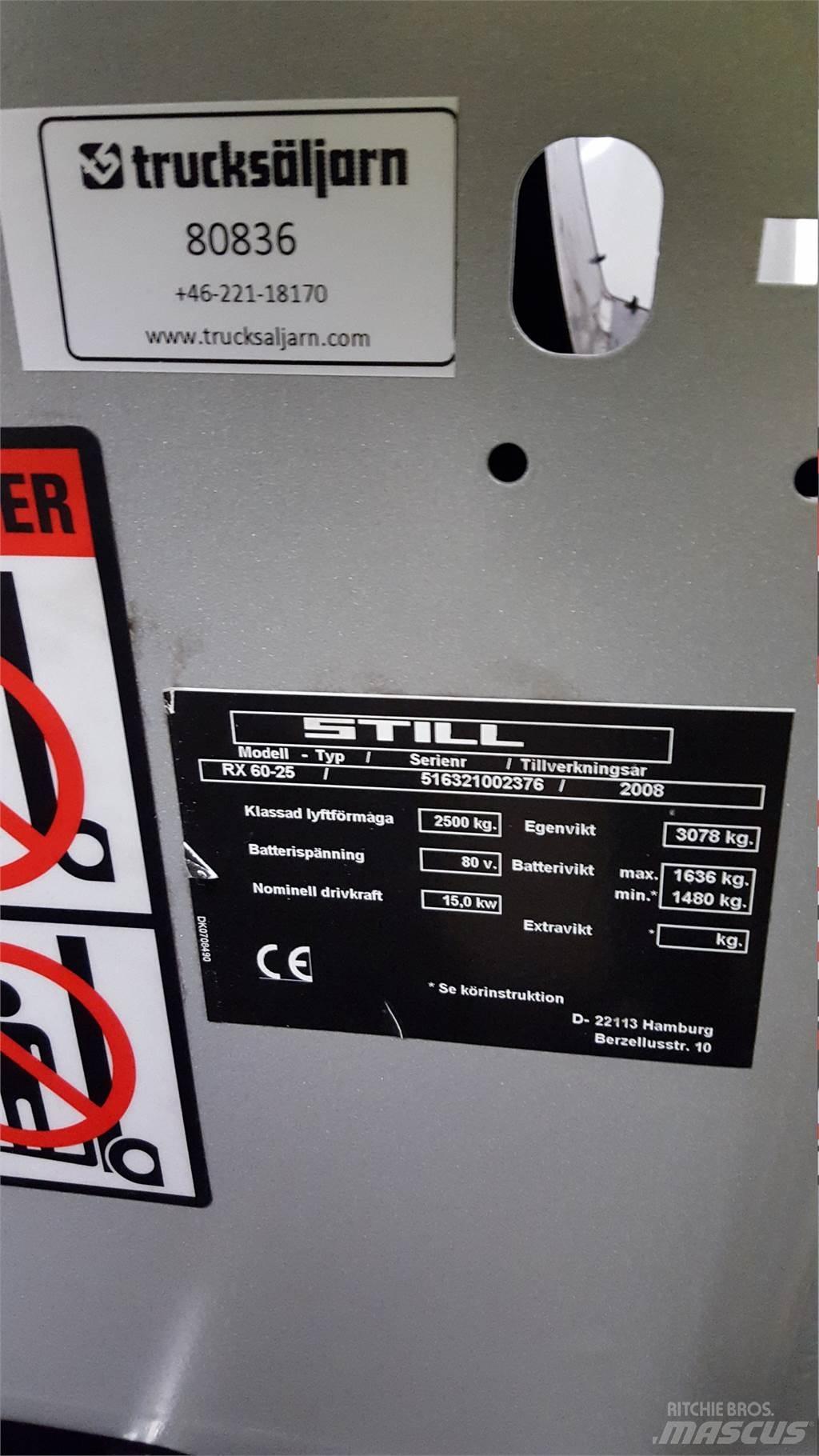 Still RX60-25 Električni viličarji