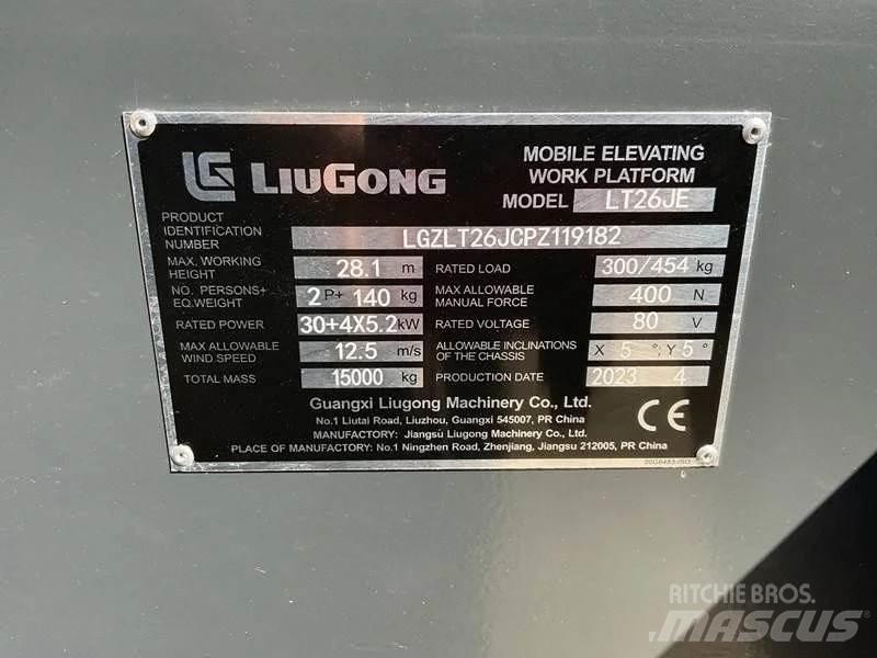 LiuGong LT26JE-li Zglobne dvižne ploščadi