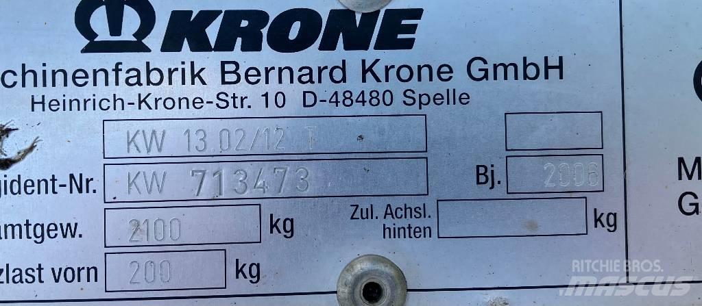 Krone KW 13.02/12 T Obračalniki in zgrabljalniki
