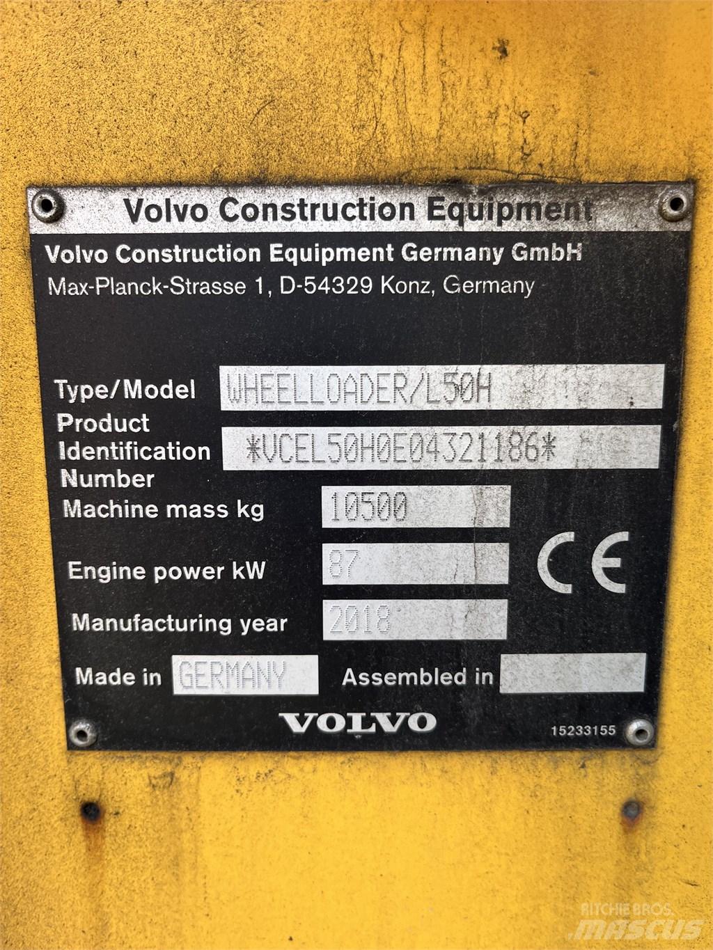 Volvo L 50 H Kolesni nakladalci