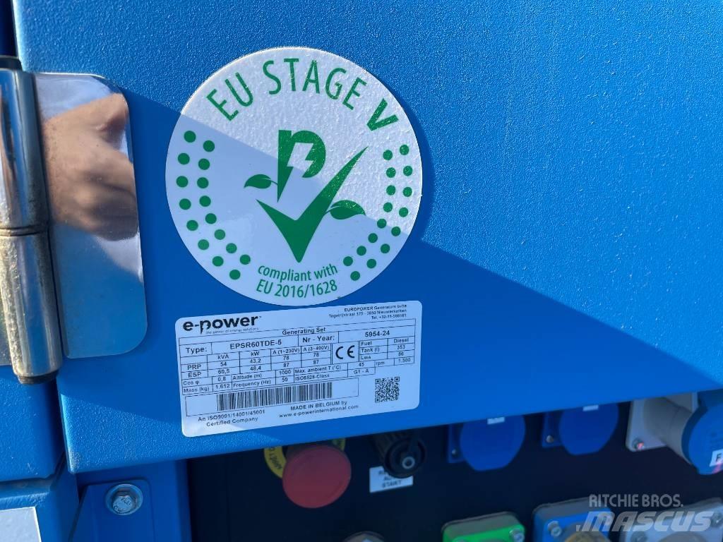  E-Power EPSR60TDE-5 Dizelski agregati