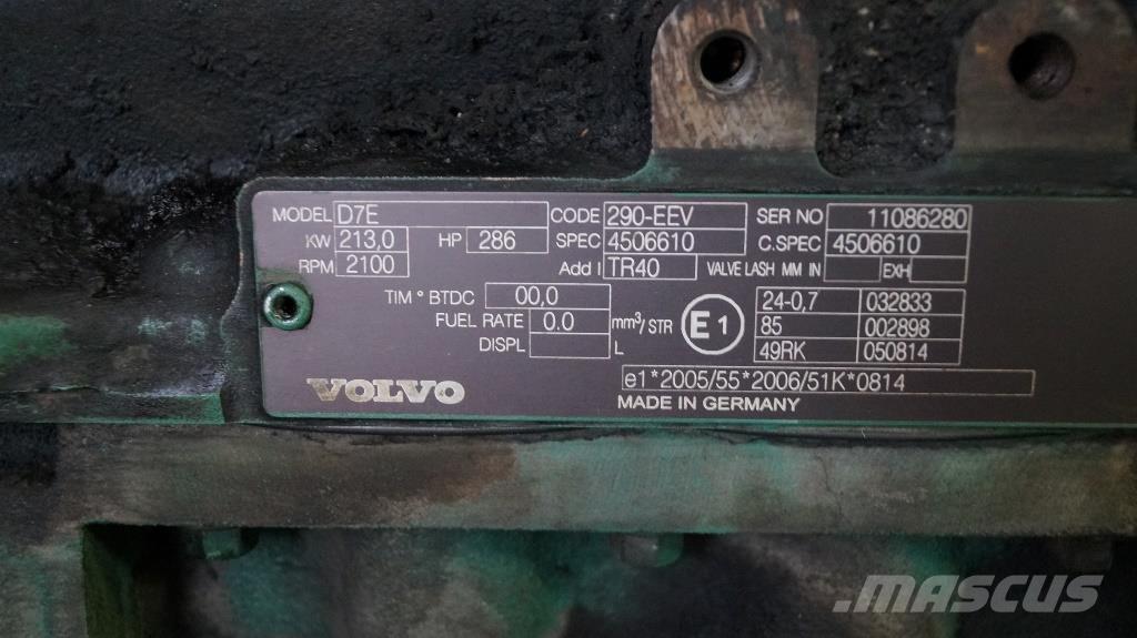 Volvo D7E 290 USED Motorji