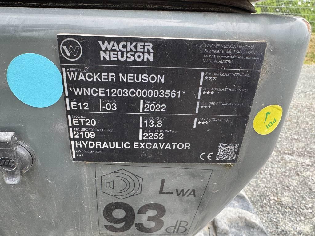 Wacker Neuson ET20 Bagri goseničarji