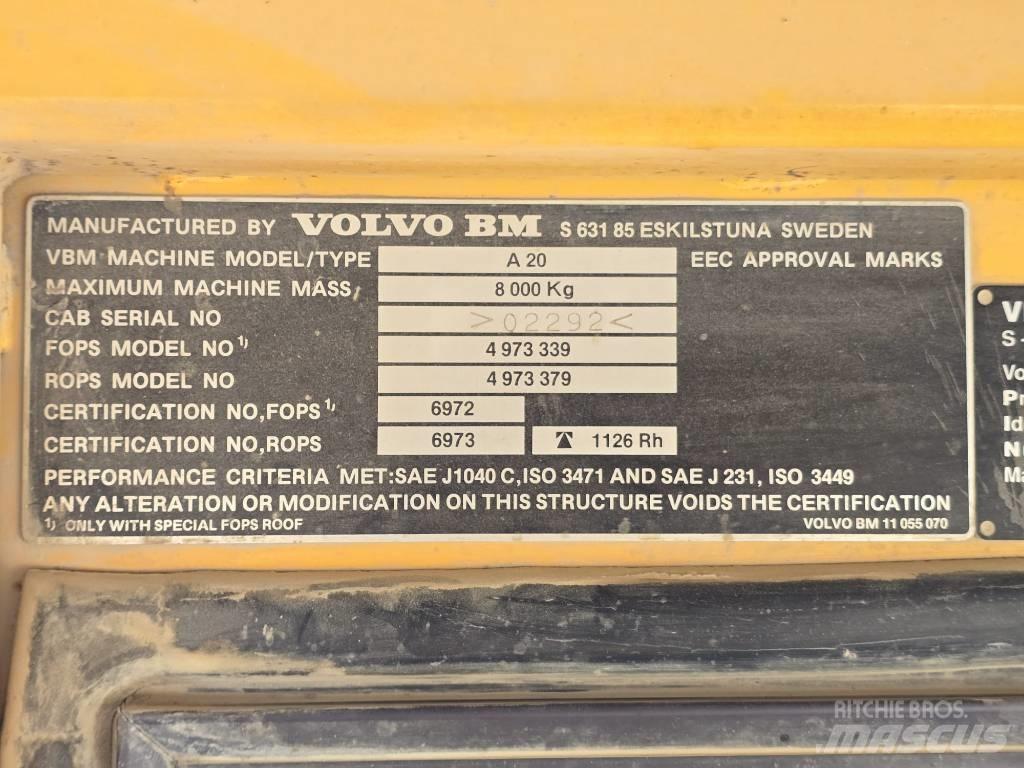 Volvo BM A 20 Ne cestni demperji