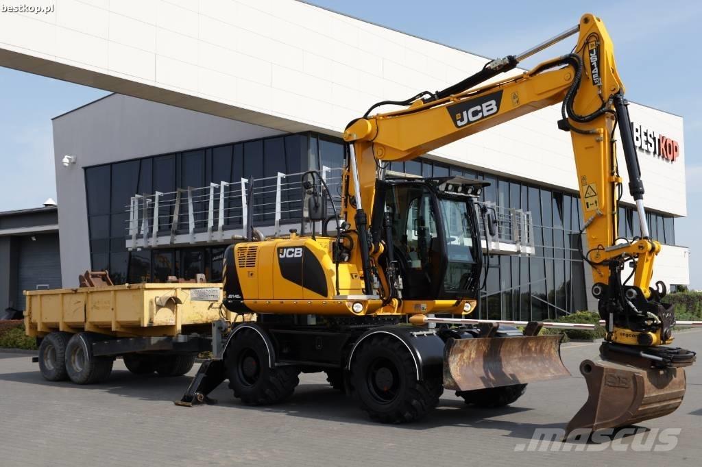 JCB JS 145 W Bagri na kolesih