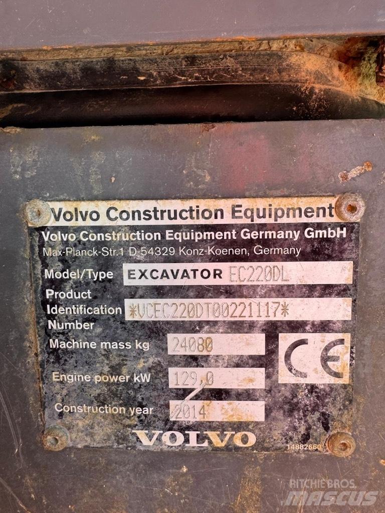 Volvo EC 220 DL Bagri goseničarji