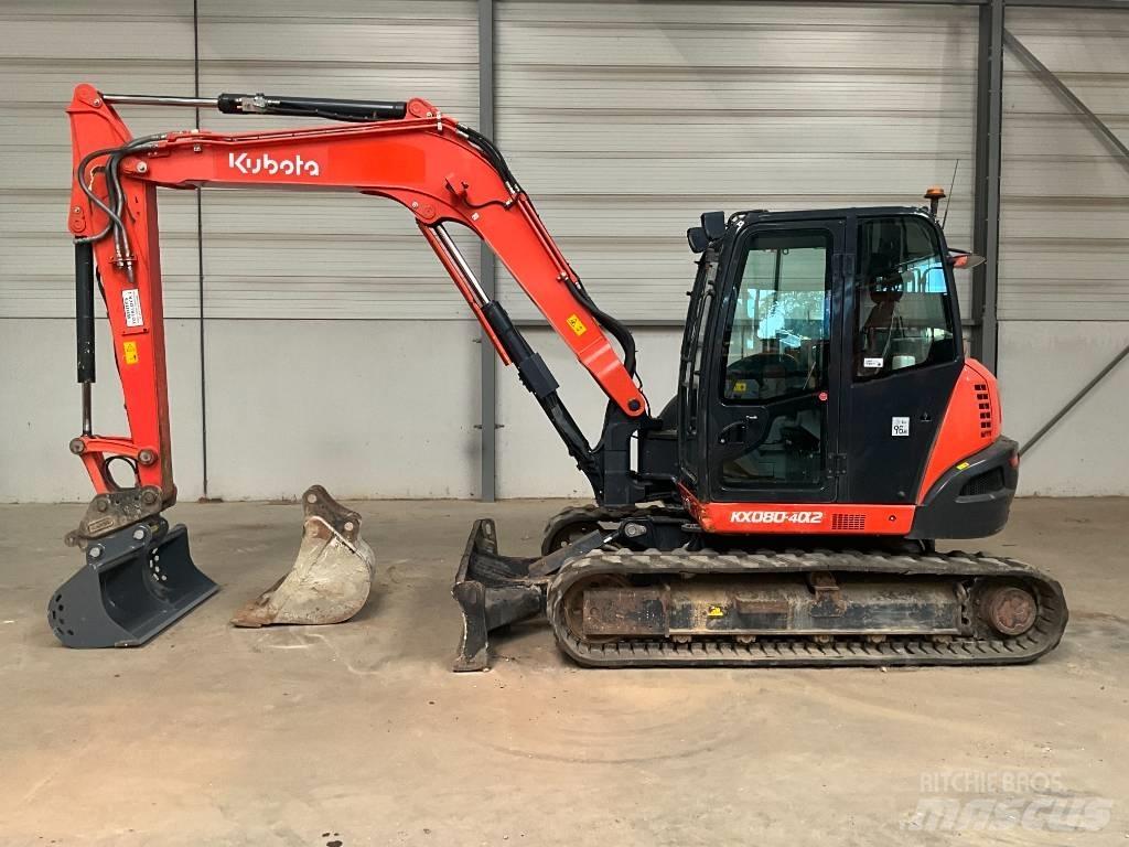 Kubota KX 080-4 A 2 Midi bagri 7t – 12t
