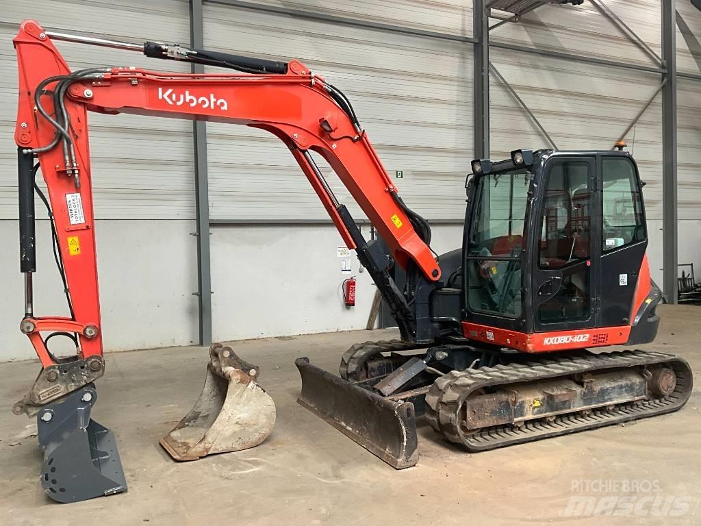 Kubota KX 080-4 A 2 Midi bagri 7t – 12t