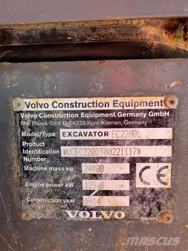 Volvo EC 220 DL Bagri goseničarji
