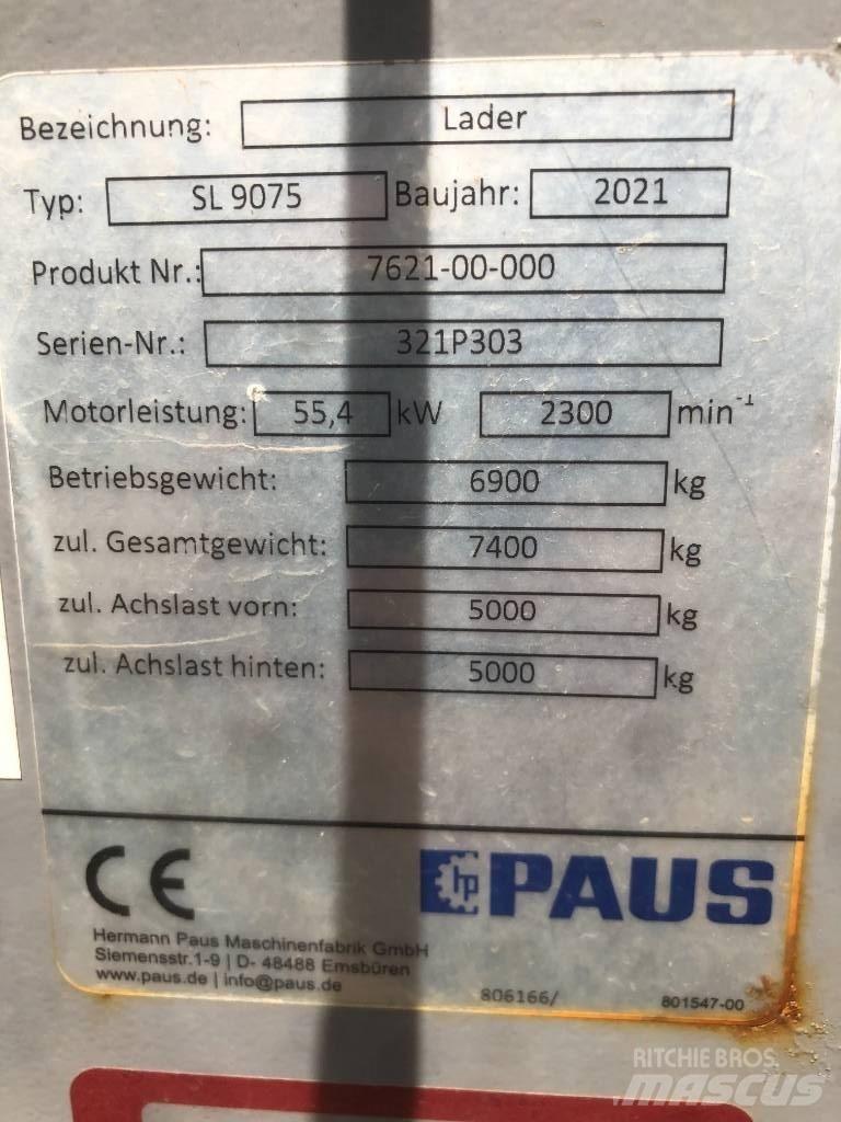 Paus SL 9075 Kolesni nakladalci