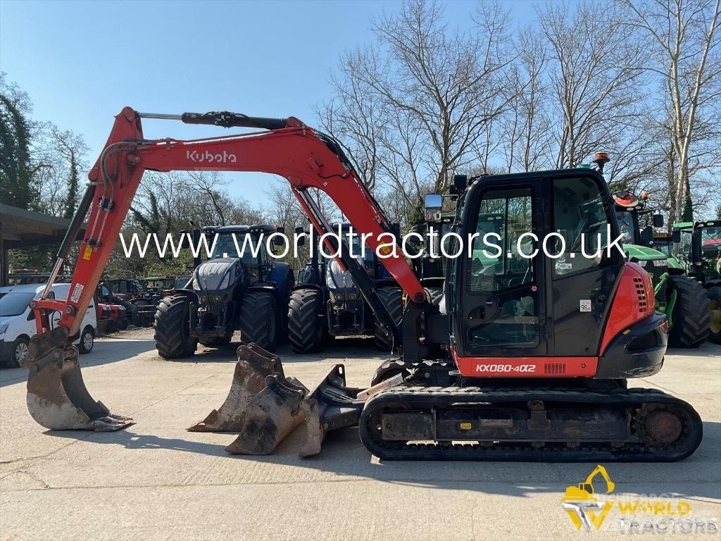 Kubota KX 080-4 Midi bagri 7t – 12t