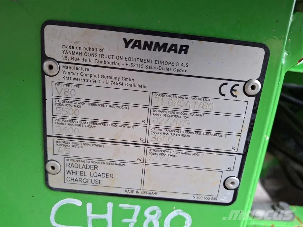 Yanmar V80 Kolesni nakladalci