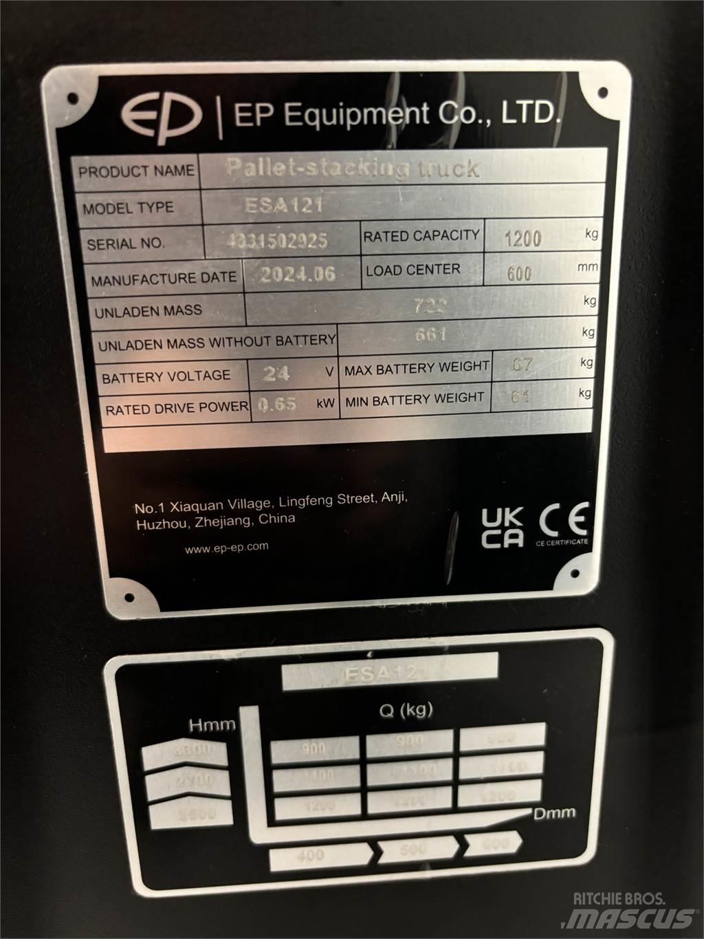 ESA 121 Ročni električni viličar