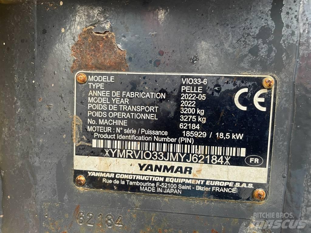 Yanmar Vio 33 U Mini bagri <7t