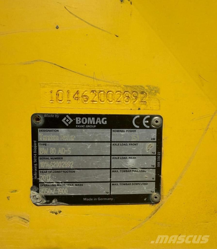 Bomag BW 80 AD-5 Dvojni valjarji