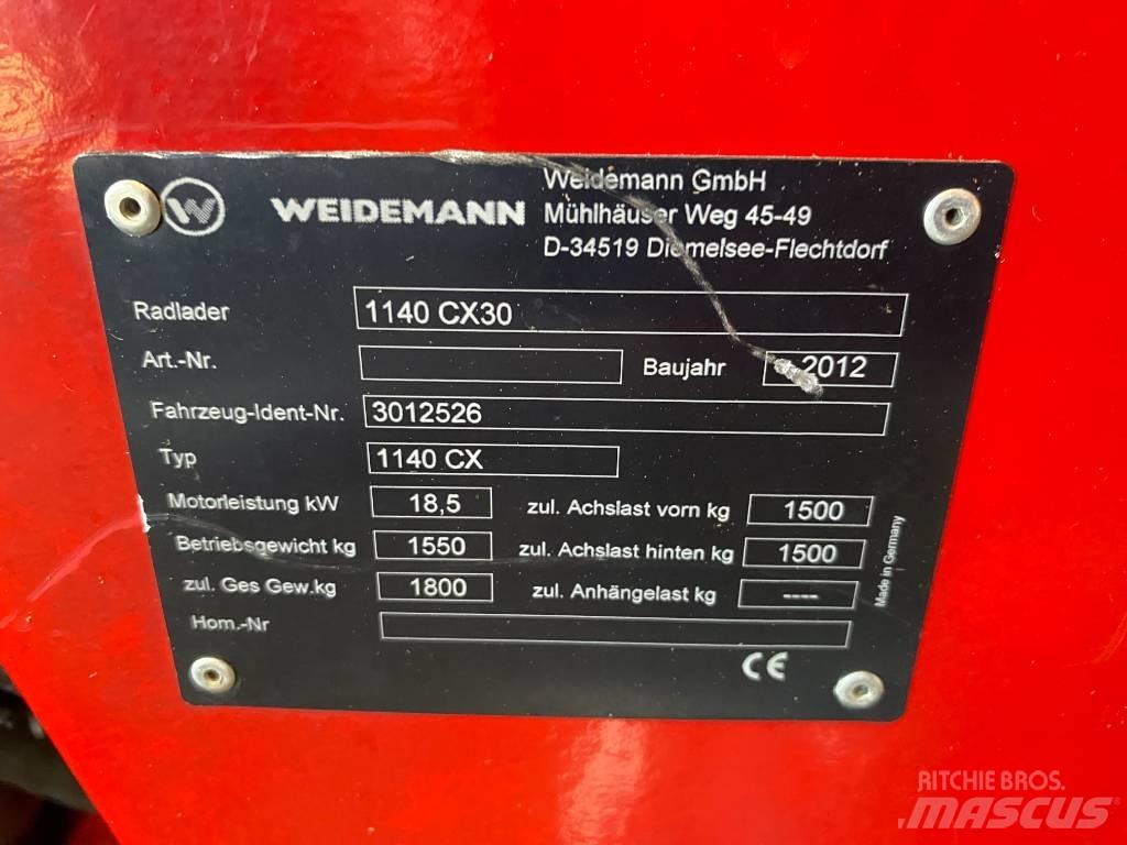 Weidemann 1140 CX30 Večnamenski nakladalci