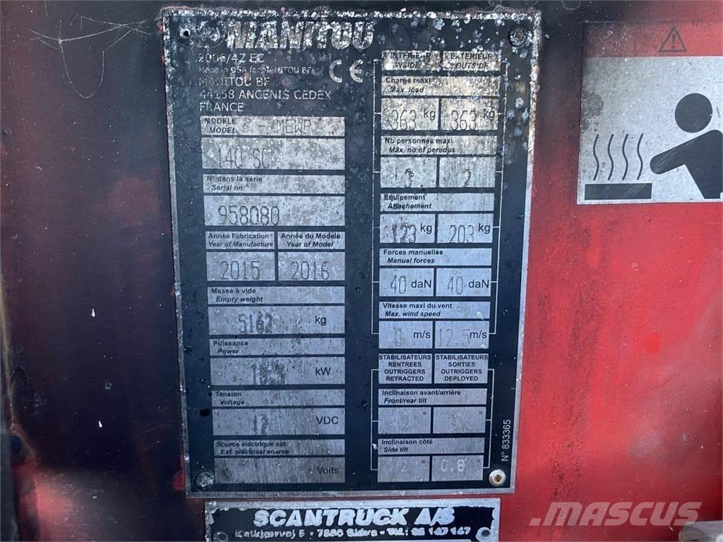 Manitou 140SC Škarjaste dvižne ploščadi