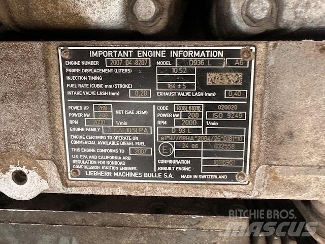 Liebherr D 936 L A6 Motorji