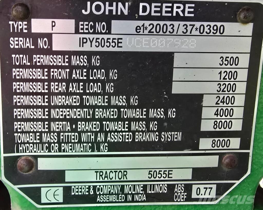 John Deere 5055 E Traktorji
