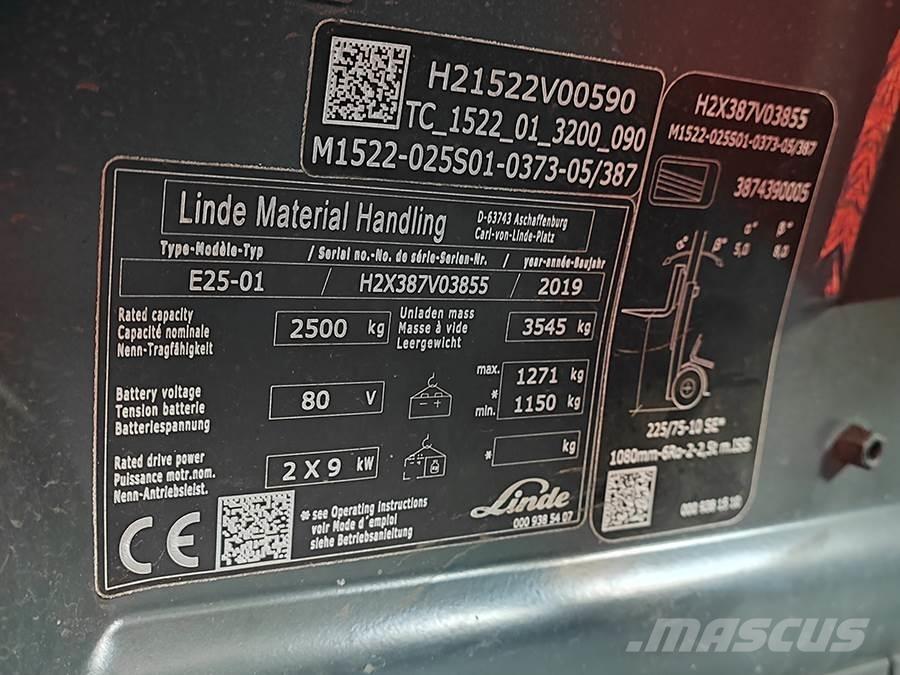 Linde E25-01 Električni viličarji