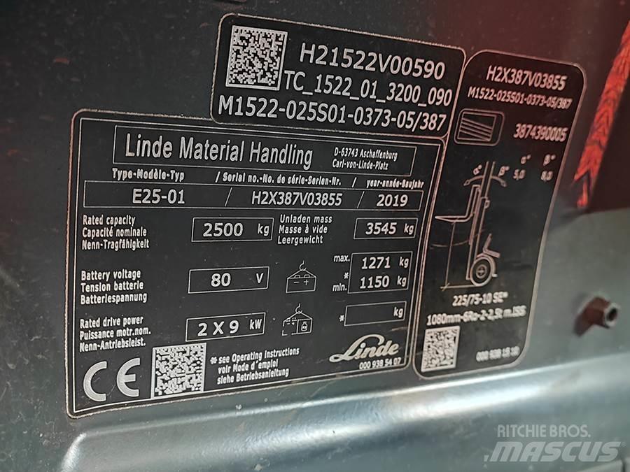 Linde E25-01 Električni viličarji