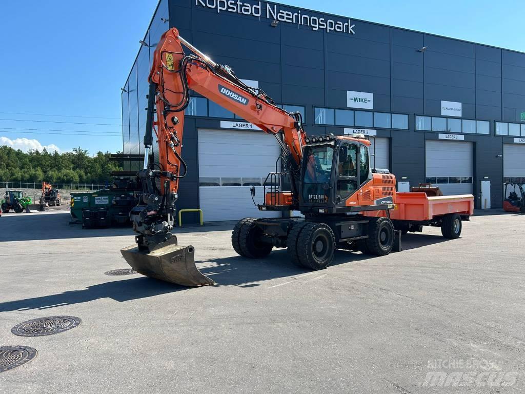 Doosan DX 140 W-5 Bagri na kolesih