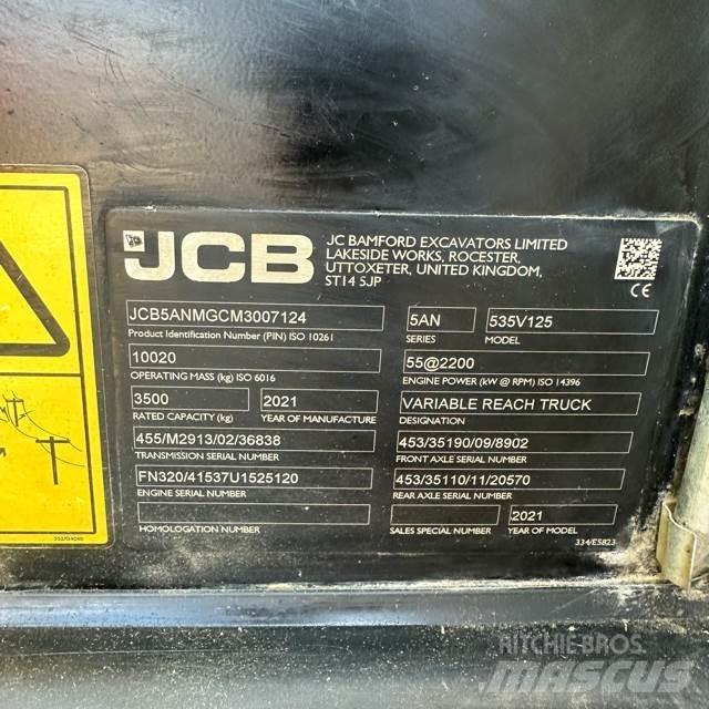 JCB 535V125 Teleskopski viličarji