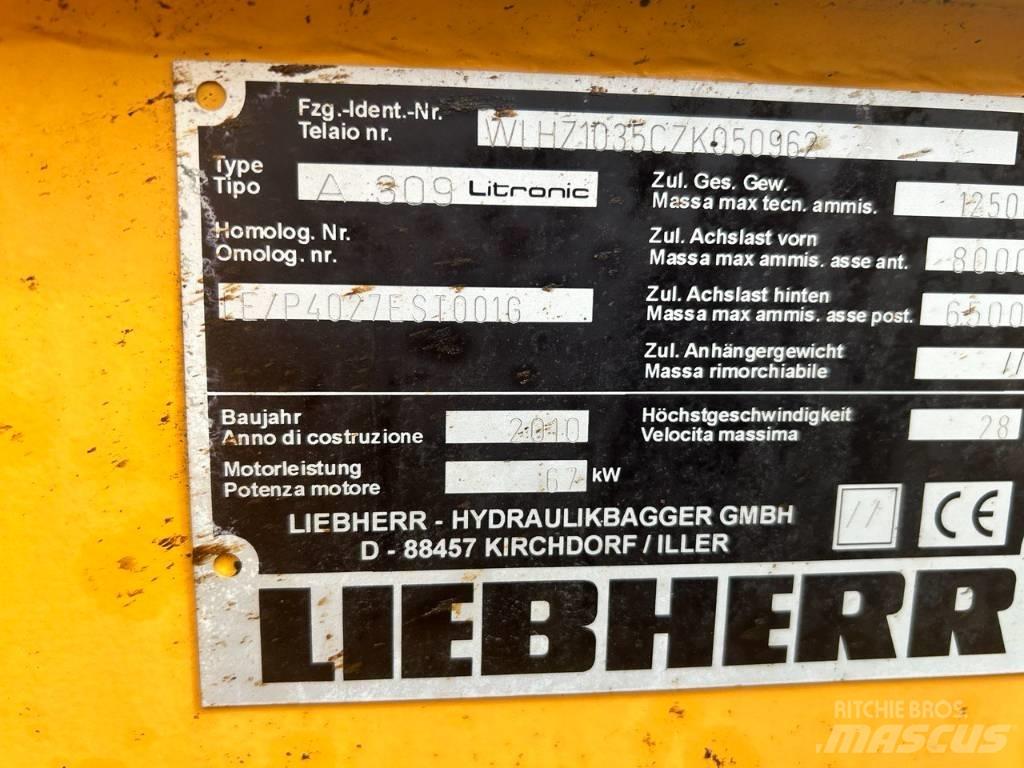 Liebherr A 309 Bagri na kolesih