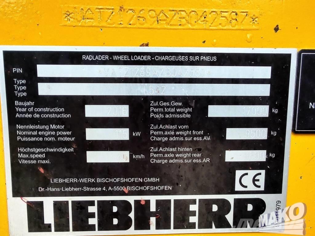 Liebherr L 542 Kolesni nakladalci