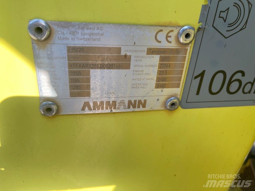Ammann ARX 26 Dvojni valjarji
