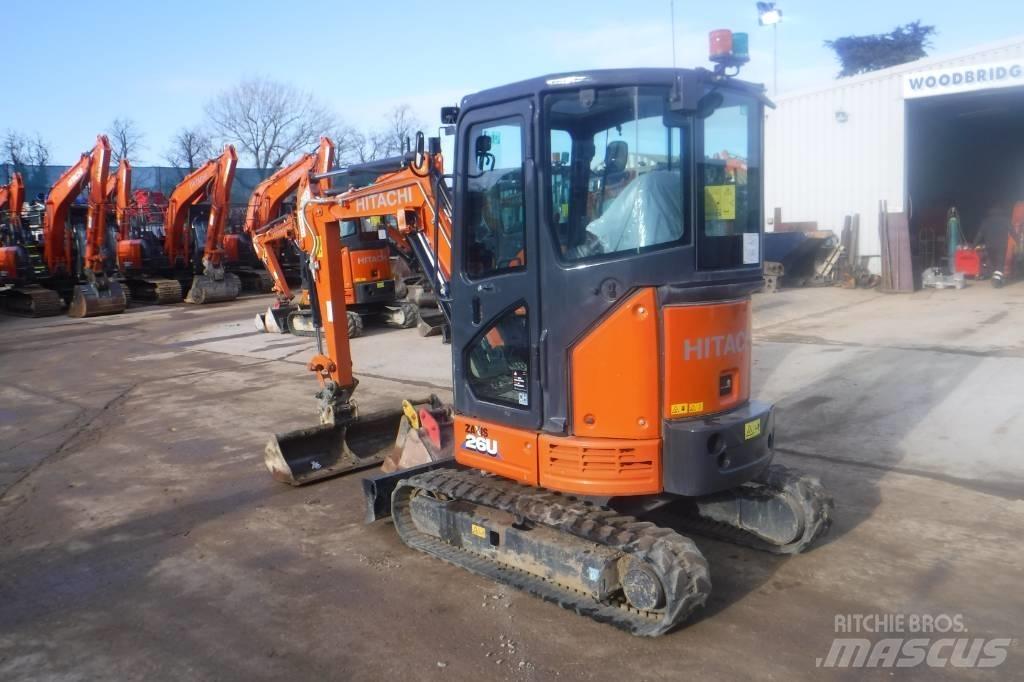Hitachi ZX 26 U-6 Mini bagri <7t