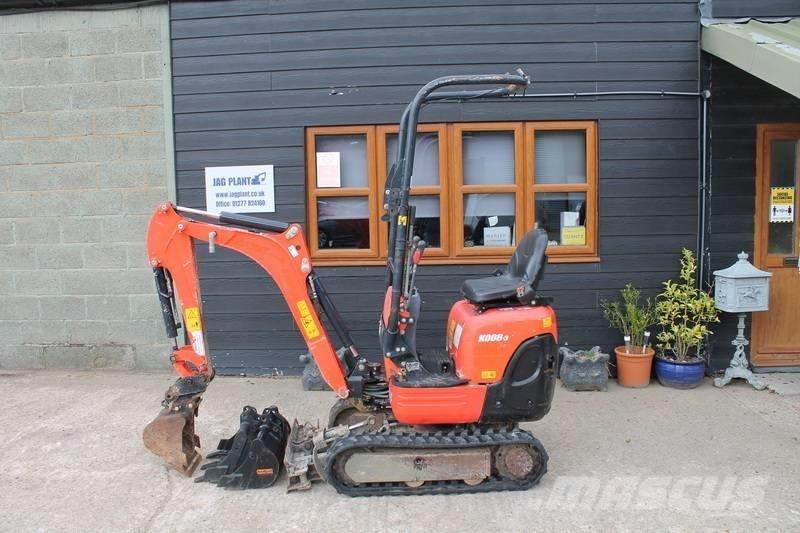 Kubota K 008-3 Mini bagri <7t