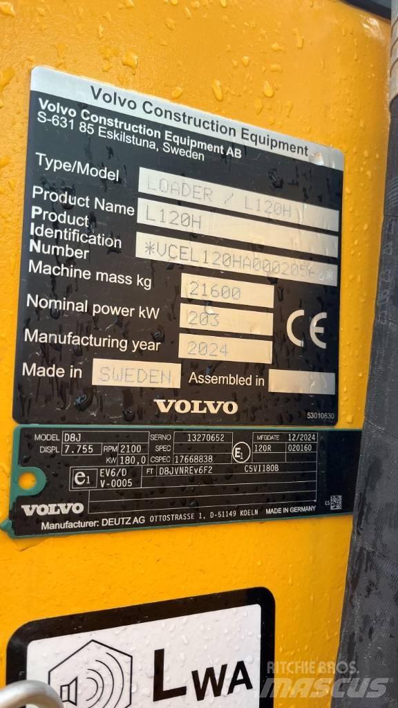 Volvo L120H Kolesni nakladalci