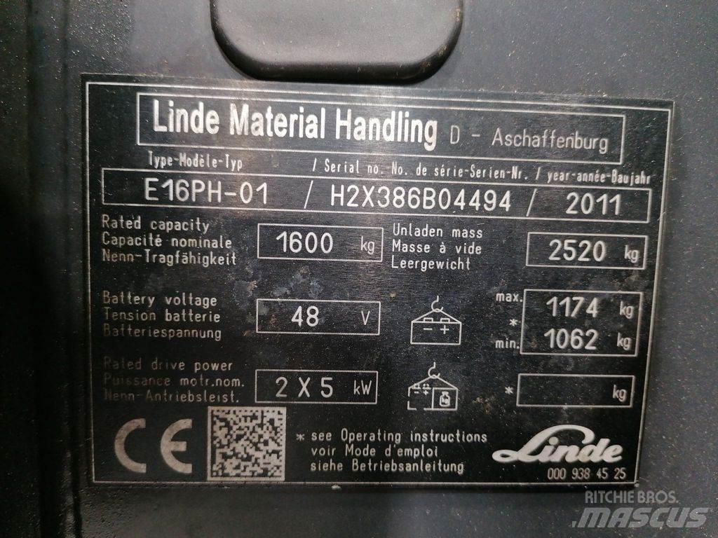 Linde E16PH-01 Električni viličarji