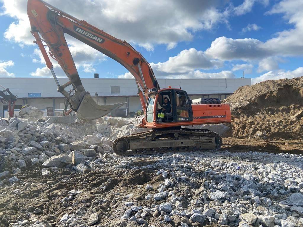 Doosan DX420LC Bagri goseničarji