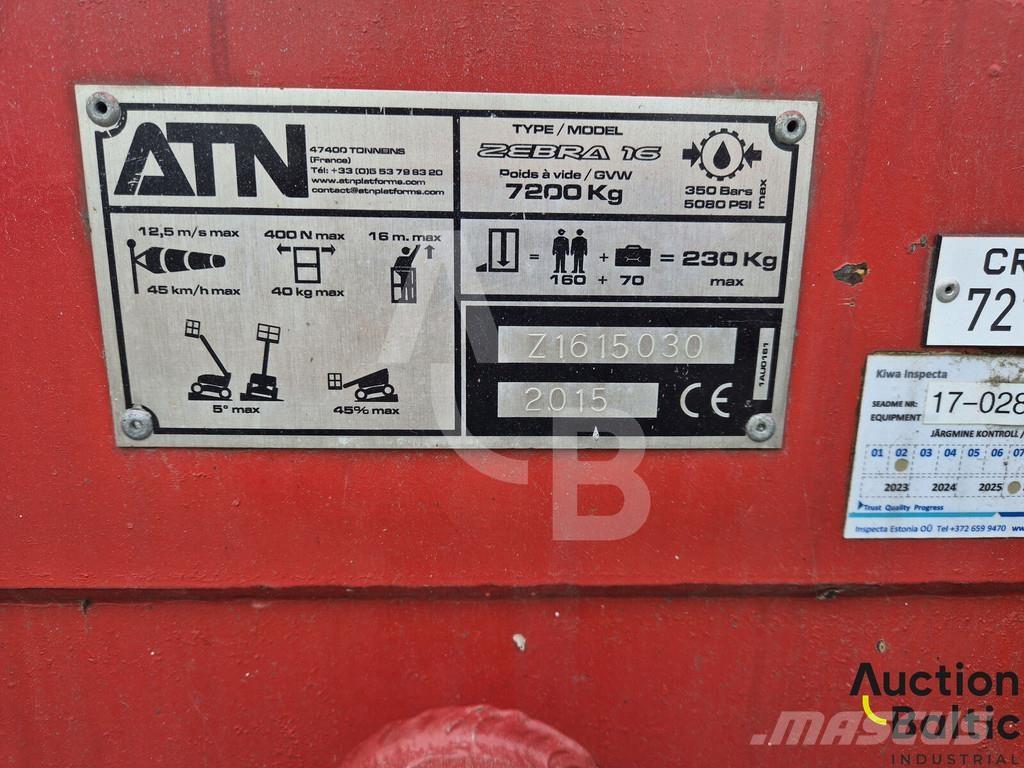 ATN Zebra 16 Zglobne dvižne ploščadi