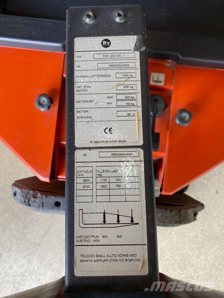 BT PPS 1200 MX / 1 Ročni električni viličar
